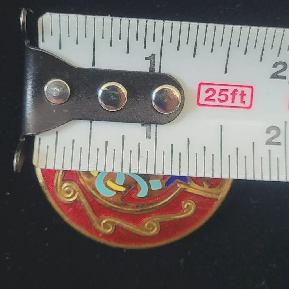 Vintage Tara Ware Book of Kells Enamel Brooch Ireland
